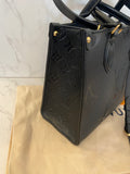 Pre Loved Louis Vuitton On the Go PM - Black Empreinte Leather - Excellent