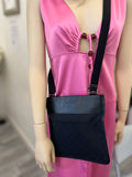 Pre Loved Gucci Black Monogram Canvas Messenger Bag