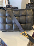 Pre Loved Bottega Veneta Padded Cassette Bag Dark (excellent)