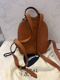 Pre Loved Aspinal of London Tan Leather Reporter Backpack Bag (as new)