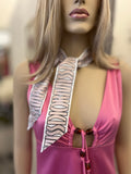 Pre Loved Christian Dior Silk Twilly in Pale Pink (excellent)