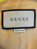 Pre Loved Gucci Tweed Jacket in a Citrus Shade It42 Uk10