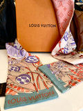 Pre Loved Louis Vuitton Floral Silk Scarf