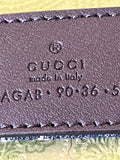 Gucci Marmont GG Denim Canvas Belt 90cm (fits uk-12)