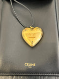 Pre Loved Celine Triomphe Heart Necklace