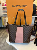 Louis Vuitton Jersey Tote In Damier Ebene & Magnolia Pink Centre Panel (reserved)