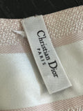 Pre Loved Christian Dior Silk Twilly in Pale Pink (excellent)