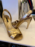 Louis Vuitton Gold Sahara Sandals UK 4.5
