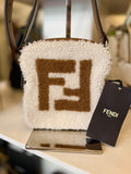 Fendi Shearling “Toast” Shoulder Bag (new)