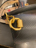 Louis Vuitton Twist MM in Black Epi Leather with Jacquard Bandouliere Strap
