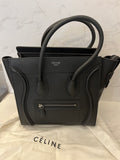 Pre Loved Celine Black Leather Luggage Bag (excellent) **reserved**