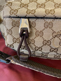 Gucci GG Unisex Canvas Belt/Crossbody Bag in Beige Monogram Canvas