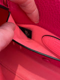 Pre Loved Fendi Baguette in Cerise Nappa Embossed Leather