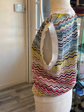 Pre Loved Missoni multi zig zag tank top IT46 UK14 (excellent)