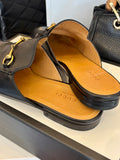 Gucci Princetown Black Leather Mules - Size UK 6