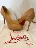 Christian Louboutin Simple Pumps - nude platform size UK 4