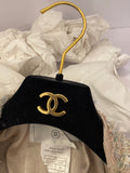 Pre Loved Chanel Gold Metallic Threads Tweed Jacket Fr46 Fits UK 14