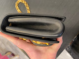 Pre Loved Dolce & Gabbana Black Baroque DG Girls Shoulder Bag