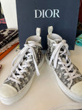 Pre Loved Dior B23 High-top sneakers, Dior Oblique pattern size 5.5 UK 38.5