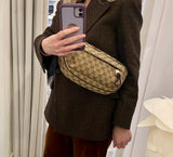 Gucci GG Unisex Canvas Belt/Crossbody Bag in Beige Monogram Canvas