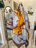 Hermes Projects Carres 140cm Silk Shawl