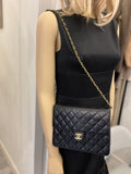 Pre Loved Chanel Vintage Classic Lambskin Flap Bag 22ct Gold Plated Hardware **reserved AMM**