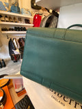 Mulberry Bayswater with Strap in Ocean Green Grained Leather