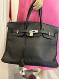 Pre Loved Hermes Birkin 35 in Black Togo Leather