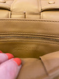 Pre Loved Bottega Veneta The Chain Padded Cassette Bag Dark Caramel (excellent)
