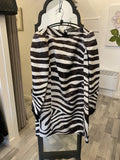 Pre Loved Marc Jacobs Zebra Print Shift Dress uk10