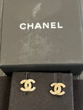 Pre Loved Chanel CC Diamanté Earrings (excellent)