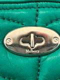 Pre Loved Mulberry Softie Gloves in Green Nappa Leather (new) XS
