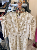 Pre-Loved Sandro Cream Lace dress UK8