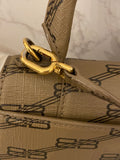 Pre Loved Balenciaga Hourglass XS Top Handle Bag in BB Monogram