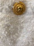 Pre Loved Balmain White Tweed Dress with Gold Buttons - UK 12 -small fit (excellent)