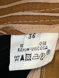Hermes Vintage Black Trousers with Contrast Stitching FR36 UK 8
