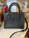 Pre Loved Louis Vuitton BB On The Go in Black Empreinte Leather. (excellent)