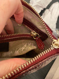 Vivienne Westwood Margate Clutch/Pouch in Bordeaux Patent