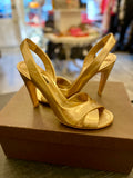 Louis Vuitton Gold Sahara Sandals UK 4.5