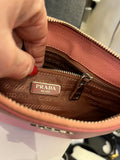 Prada Pink Saffiano Leather Pochette (reserved)