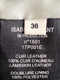 Pre Loved Isabel Marant Etoile Leather Biker Jacket size 36 uk10 (excellent)