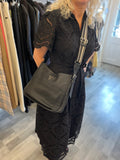 Prada Vitello Danio Hobo Messenger Bag in Black