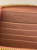 Pre Loved Prada Saffiano Leather Zipped Wallet in Pale Pink (excellent)