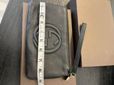 Pre Loved Gucci Soho Pochette Wristlet Bag in Black
