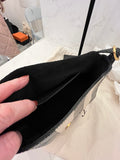 Pre Loved Mulberry Mini Kelley Shoulder Bag with Black & White Ayers Stripes