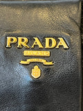 Prada Vintage Leather Bow Clutch Bag