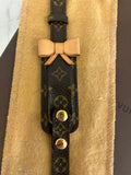 Pre Loved Louis Vuitton Porto Address Bracelet in Monogram Coated Canvas