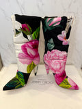 Pre Loved Jimmy Choo Floral Sara Boots UK 3.5 (New)