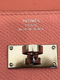 Pre Loved 2022 Hermes Kelly Classique To Go in Epsom Rose Confetti Leather (excellent)