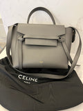 Pre Loved Celine Grey Leather Belt Bag